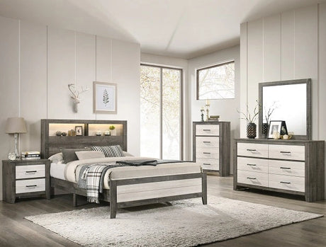 Crown Mark Furniture Rhett 6 Drawer Dresser in Gray image