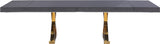 Excel Grey Oak Veneer Lacquer Extendable Dining Table (3 Boxes)