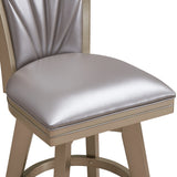 JAZZ 24" SWIVEL COUNTER STOOL-PEARL/GOLD