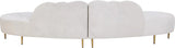Divine Cream Velvet 2pc. Sectional