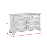 Bridgestone 7-Drawer Dresser in Antique White