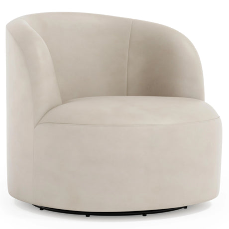 Elle Leather Swivel Chair