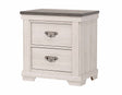 Crown Mark Furniture Leighton 2 Drawer Nightstand in White image
