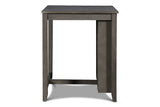 Gia 3 Pc 30" Storage Counter Table & 2 Chairs-Gray