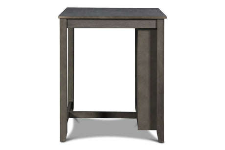 Gia 3 Pc 30" Storage Counter Table & 2 Chairs-Gray