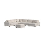 Arizona Modular Armchair/Chaise with 1 Pillow 20" in Steno Beige
