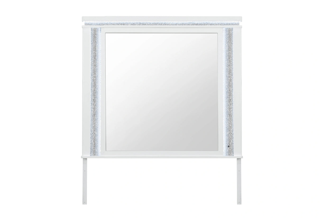 Alina White Mirror with LED