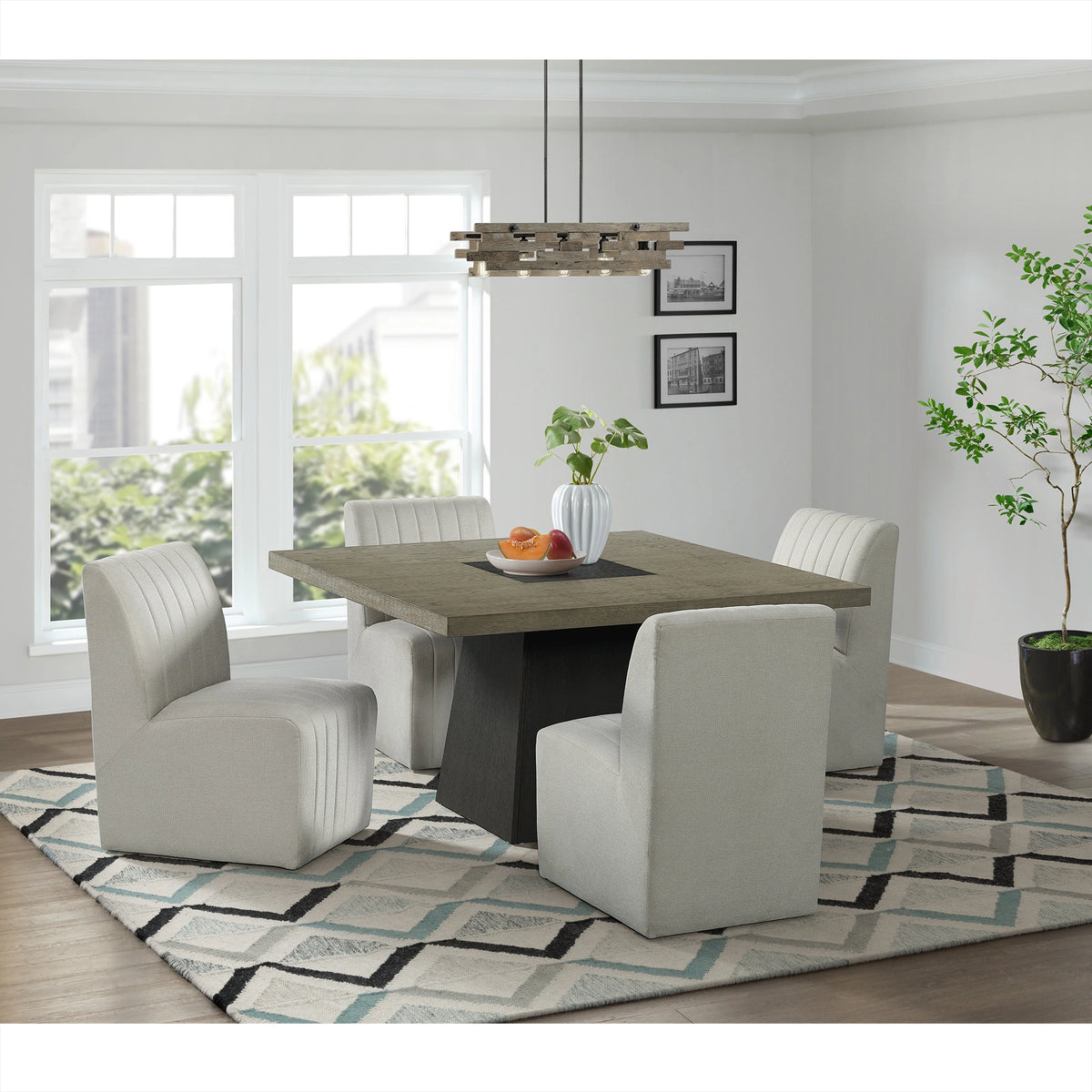 Jemma Upholstered Side Chair in Beige Linen (2 Per Carton)