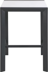 Nizuc White manufactured wood Outdoor Patio Aluminum Square Bar Table