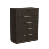 Sylvie Wall Bed Bedroom Set in Dark Brown