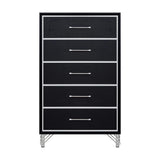 Ava 5 Drawer Chest-Ebony