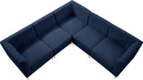 Alina Navy Velvet Modular Sectional