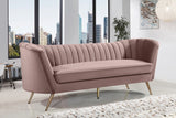 Margo Pink Velvet Sofa