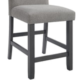 Seneca Counter Side Chair with Grey Fabric (2 Per Carton)