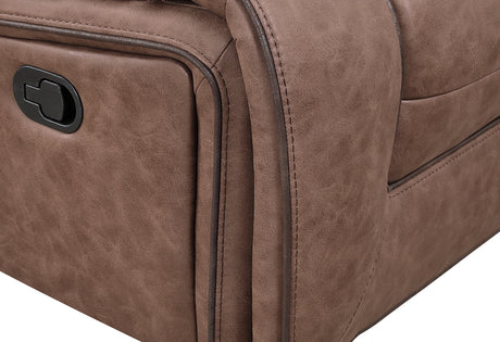 U2250 Brown Reclining Sofa/Console Reclining Loveseat