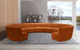 Infinity Cognac Velvet 11pc. Modular Sectional