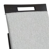 Transcend Dining Side Chair with Light Grey Fabric in Charcoal (2 Per Carton)