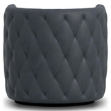 Palazzo Leather Swivel Chair Without Nails