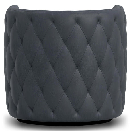 Palazzo Leather Swivel Chair Without Nails