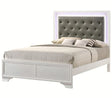 Crown Mark Furniture Lyssa King Upholstered Bed in White B4310-K image
