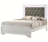 Crown Mark Furniture Lyssa Queen Upholstered Bed in White B4310-Q image