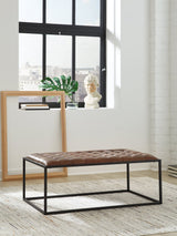 Junsor Coffee Table Ottoman - galleria furniture outlet