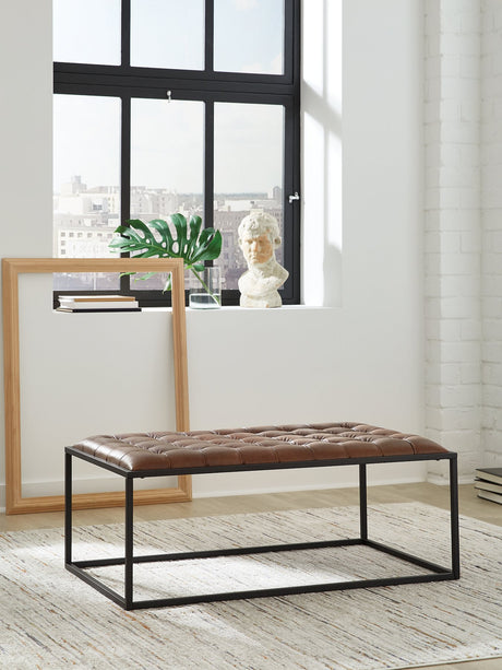 Junsor Coffee Table Ottoman - galleria furniture outlet