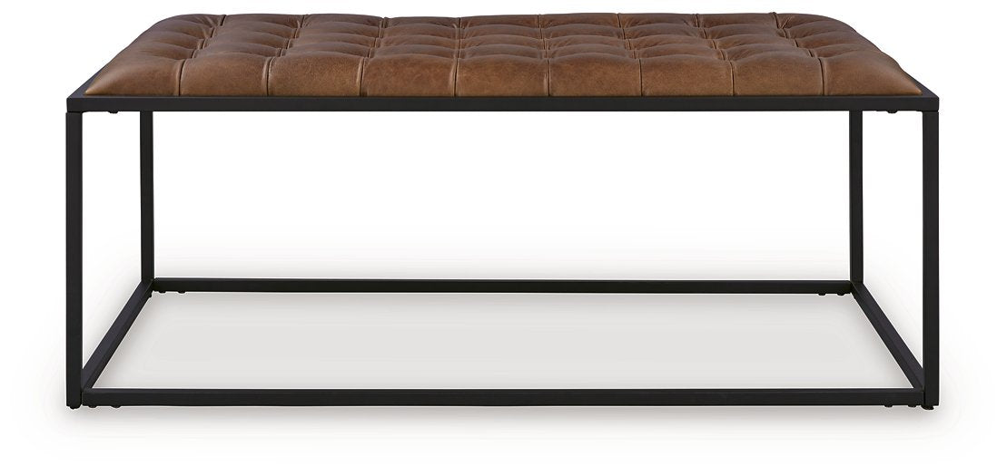 Junsor Coffee Table Ottoman - galleria furniture outlet
