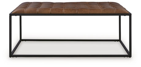 Junsor Coffee Table Ottoman - galleria furniture outlet