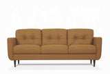 Radwan Camel Leather Sofa