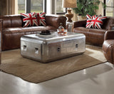 Brancaster Aluminum Coffee Table - galleria furniture outlet