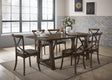 Kaelyn Dark Oak Dining Table - galleria furniture outlet