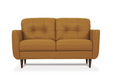 Radwan Camel Leather Loveseat image