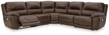 Dunleith Power Reclining Sectional - galleria furniture outlet