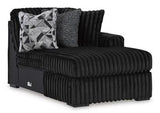 Midnight-Madness Sectional with Chaise - galleria furniture outlet