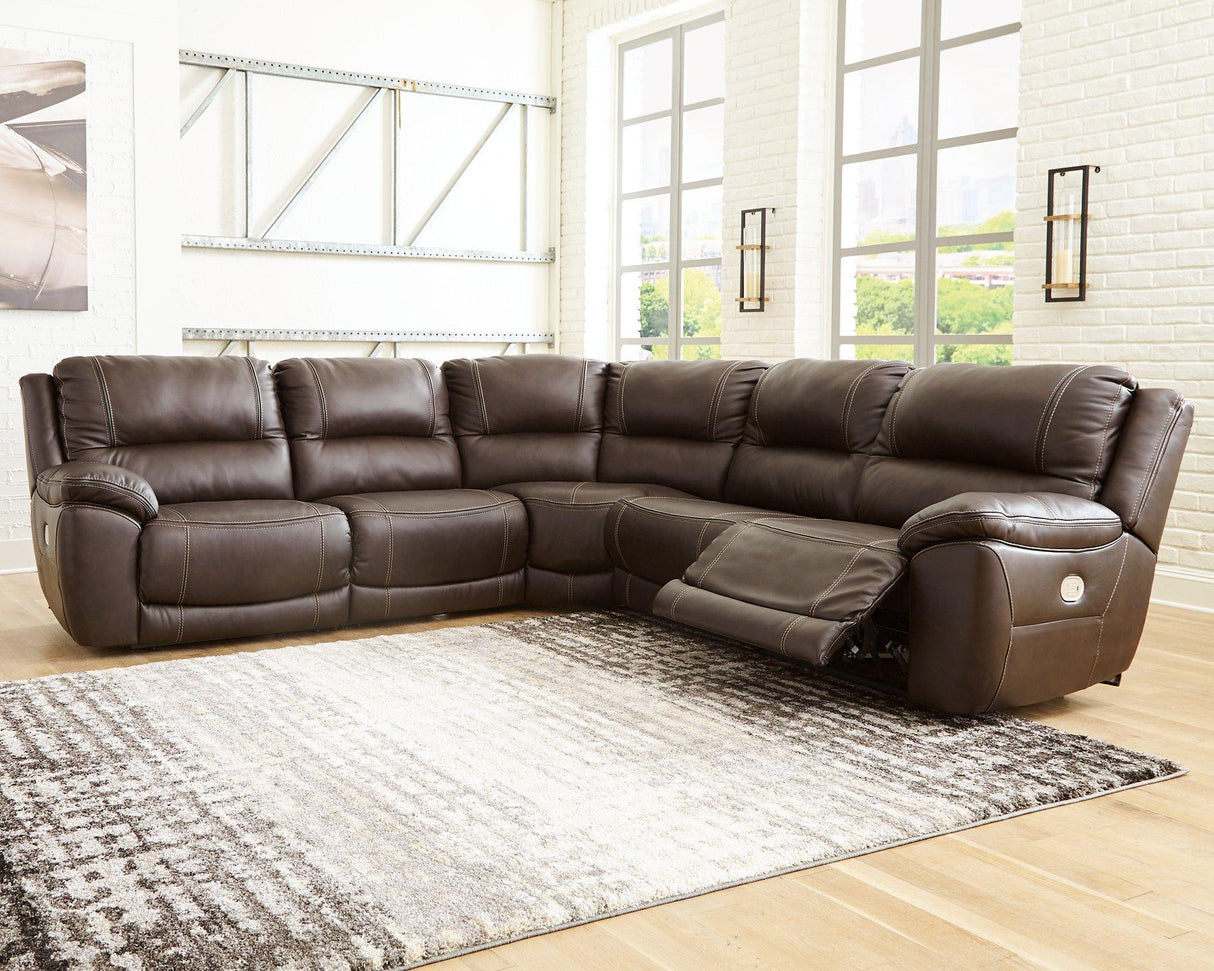 Dunleith Power Reclining Sectional - galleria furniture outlet