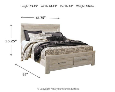 Bellaby Bed with 2 Storage Drawers - galleria furniture outlet