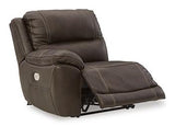 Dunleith Power Reclining Sectional Loveseat - galleria furniture outlet