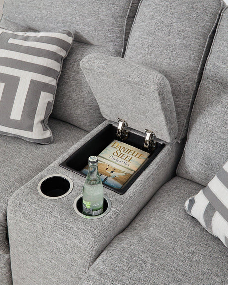 Biscoe Power Reclining Loveseat - galleria furniture outlet