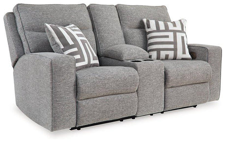 Biscoe Power Reclining Loveseat - galleria furniture outlet