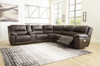Dunleith Power Reclining Sectional - galleria furniture outlet