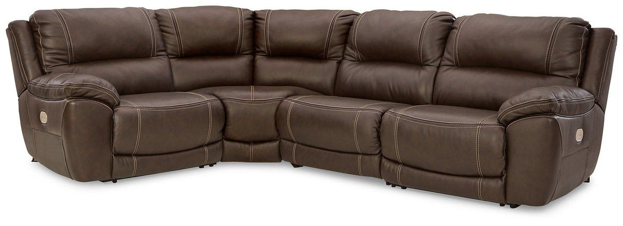 Dunleith Power Reclining Sectional - galleria furniture outlet