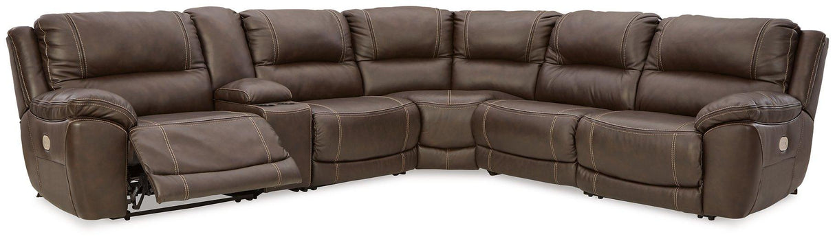Dunleith Power Reclining Sectional - galleria furniture outlet