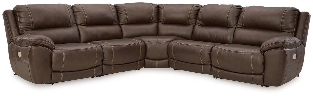 Dunleith Power Reclining Sectional - galleria furniture outlet