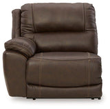 Dunleith Power Reclining Sectional Loveseat - galleria furniture outlet