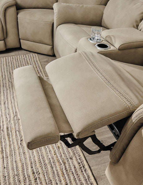 Next-Gen DuraPella Power Reclining Loveseat with Console - galleria furniture outlet