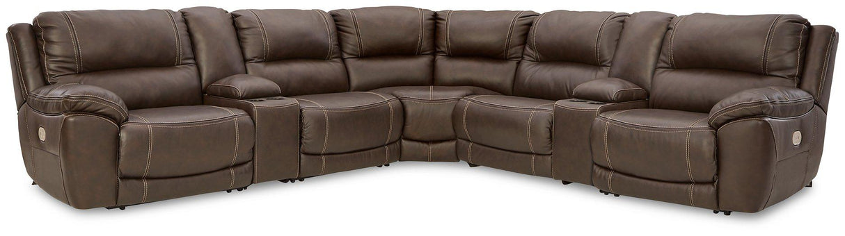 Dunleith Power Reclining Sectional - galleria furniture outlet