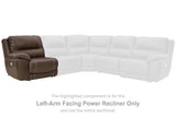 Dunleith Power Reclining Loveseat with Console - galleria furniture outlet