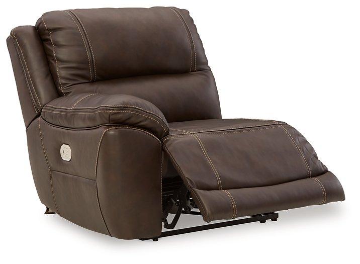 Dunleith Power Reclining Sectional Loveseat - galleria furniture outlet