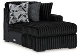 Midnight-Madness Sectional with Chaise - galleria furniture outlet